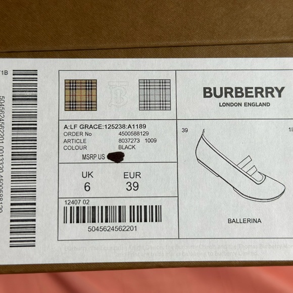 Authentic Burberry ballerina flats gently used. - Picture 5 of 12